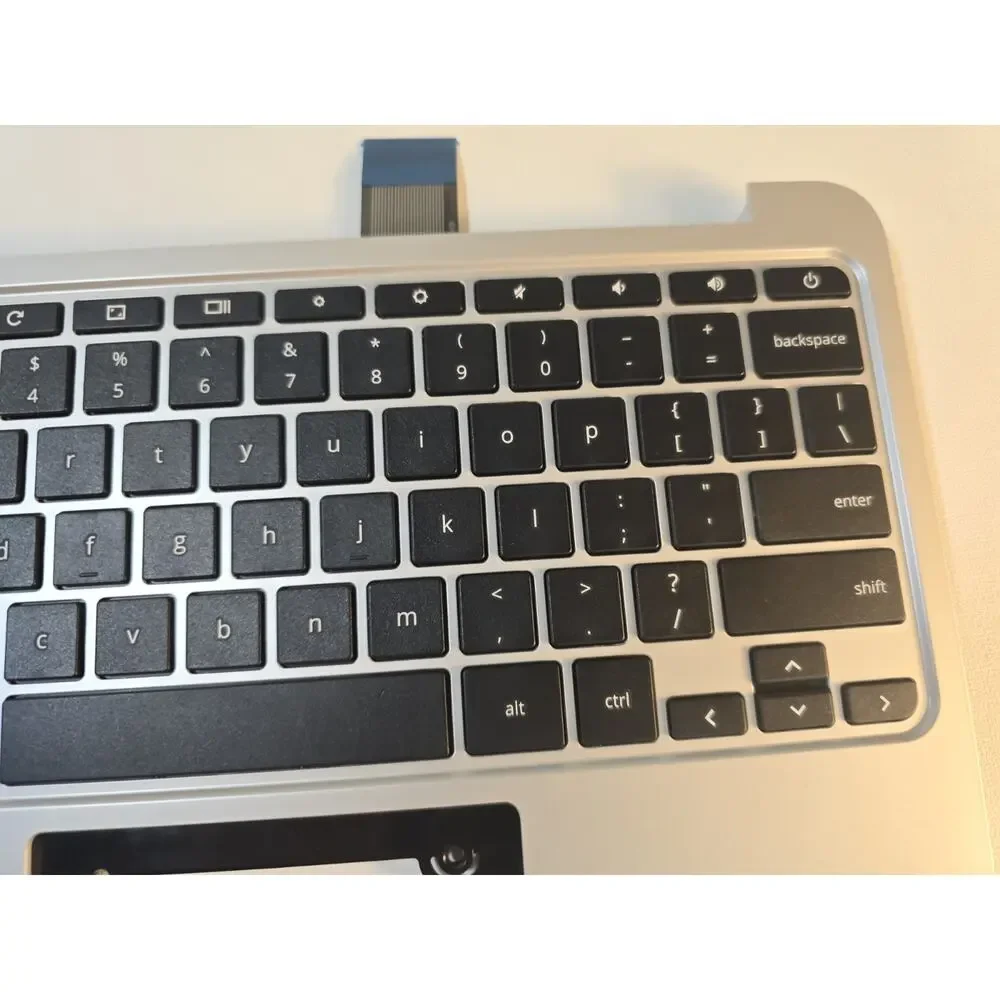 HP Chromebook 11 G3 N2840 Palmrest w/ Keyboard 788639-001 Silver And Black